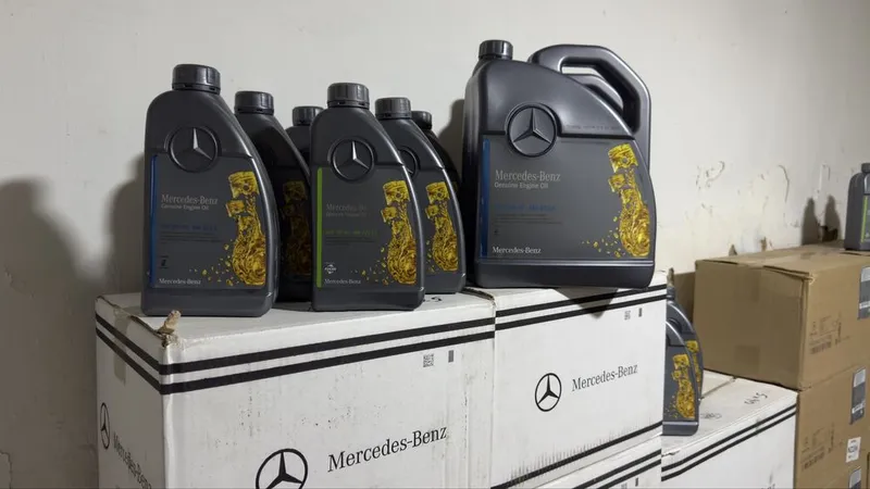 Моторное масло Mercedes Benz. Моторное масло на Мерс 1