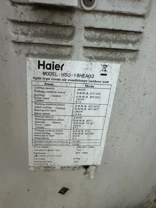Кондиционер HAIER 18 талик сотилади — фото 3