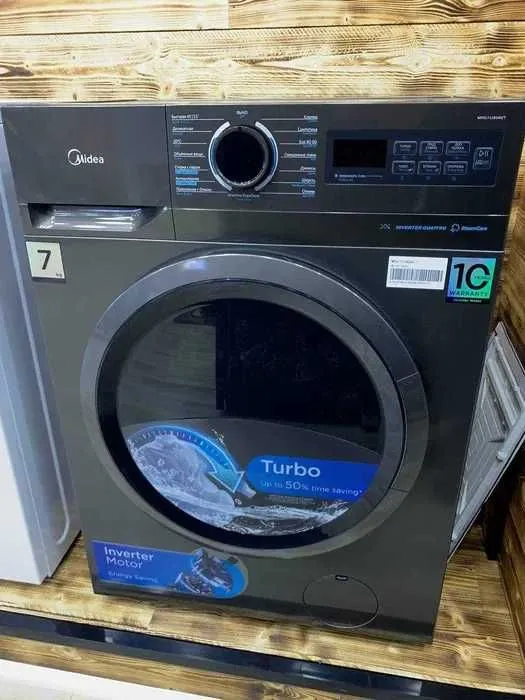 Стиральная машина Midea MF01712BS40T-C 7 КГ + Доставка БЕСПЛАТНО