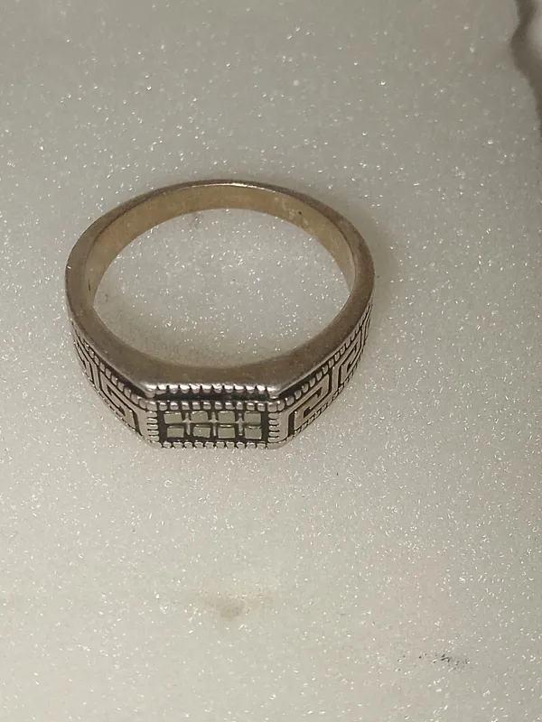 Серебряный кольцо мужское 925 проба — фото 4