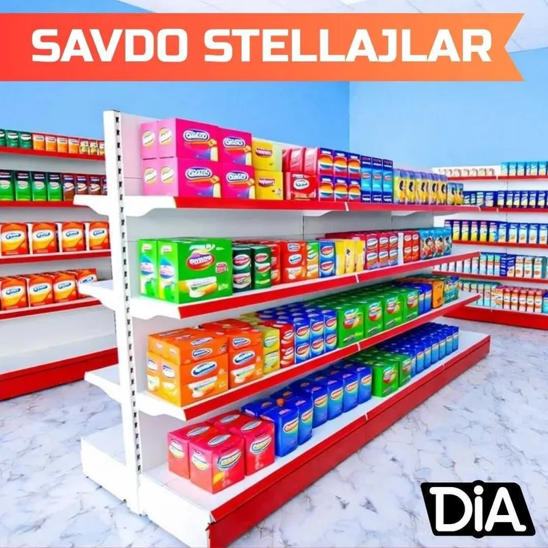 Стеллаж металлический торговый, polkalar savdo tokcha