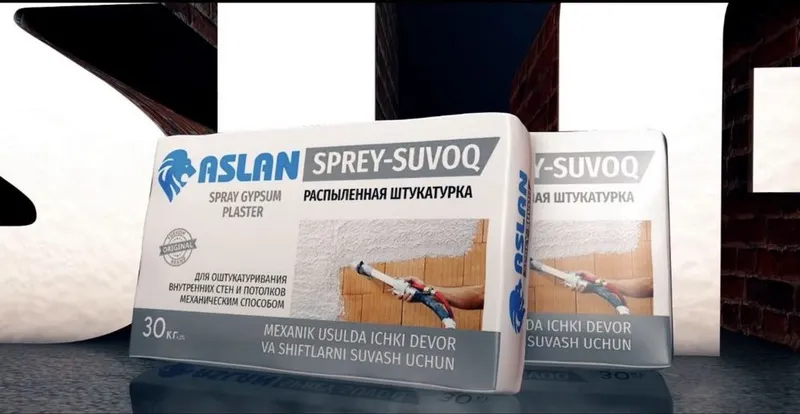 Аслан гипсовая штукатурка механизированная штукатурка 1