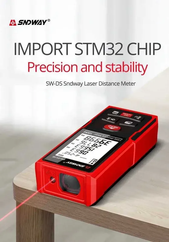 Laser Distance Meter SW‑DS100 — lazerli masofa o‘lchagich