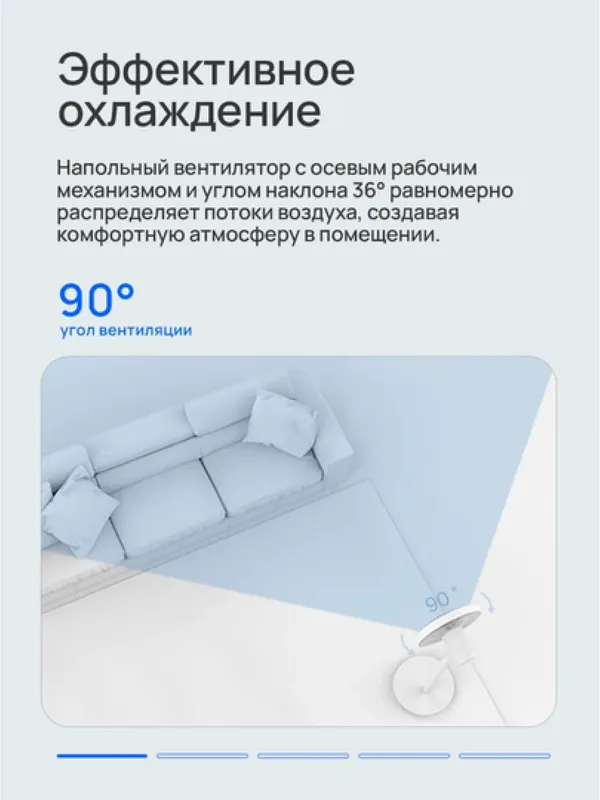 Умный напольный вентилятор Xiaomi Mi Smart Standing Fan 2 Lite — фото 3 Умный напольный вентилятор Xiaomi Mi Smart Standing Fan 2 Lite — фото 3