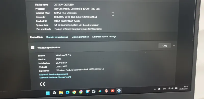 MSI Thin 15 sotiladi 16/512 gb RTX 4050 6gb — фото 8