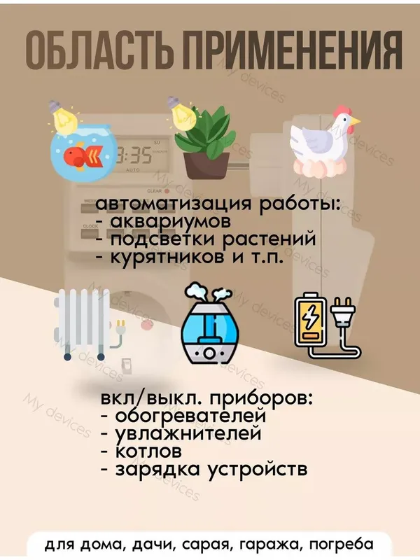 Умная розетка с таймером электронным 3500 Вт — фото 1 Умная розетка с таймером электронным 3500 Вт — фото 1