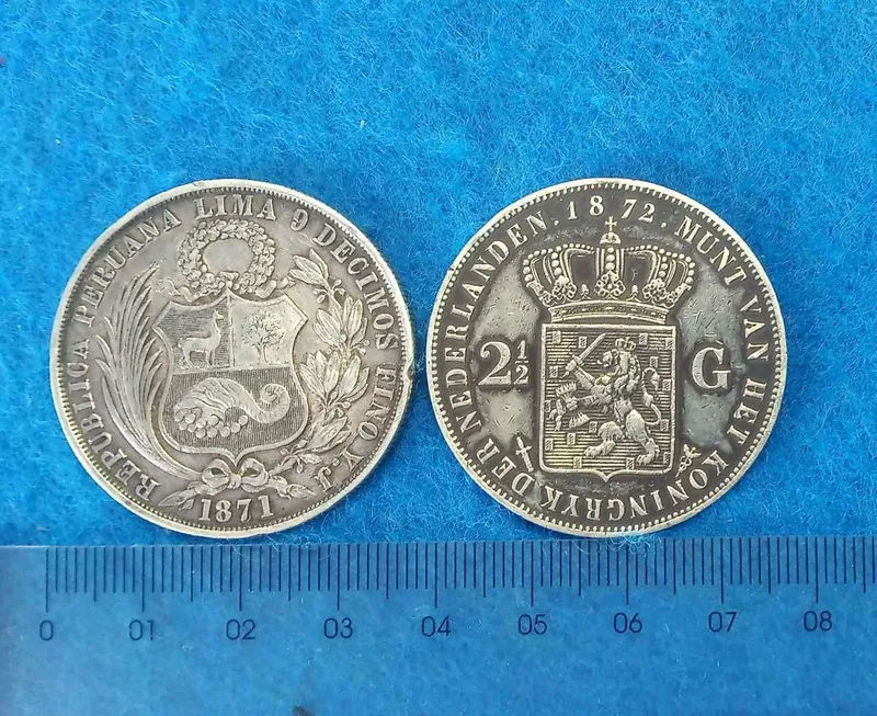 монета серебро 1871года — фото 1