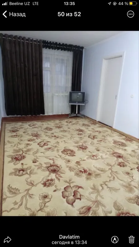 Chiqchiqda Kunlik kvartira Ijaraga beriladi Faqat Zaks bilan Qoʻyiladi