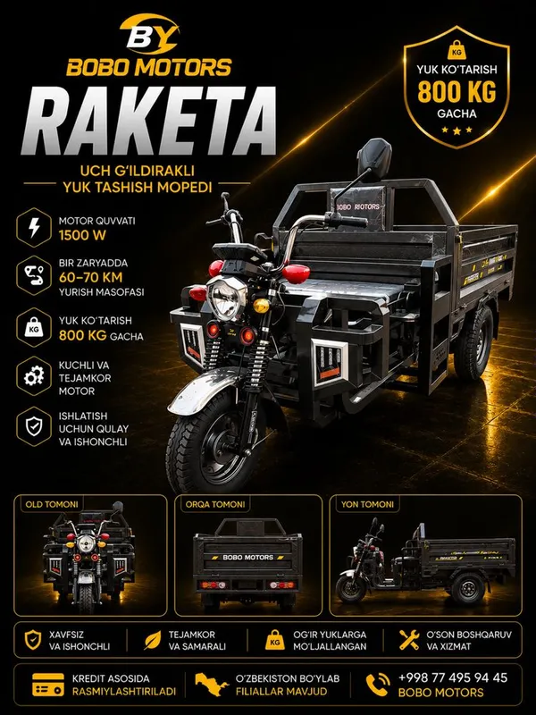 Bobo Motors Raketa modeli 1 Bobo Motors Raketa modeli 1