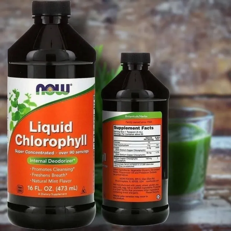 Хлорофилл жидкий Liquid Chlorophyll от now 473мл — фото 1