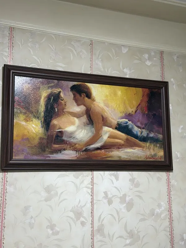 Картина маслом на холсте 110×60 см в деревянной раме 6 Картина маслом на холсте 110×60 см в деревянной раме 6