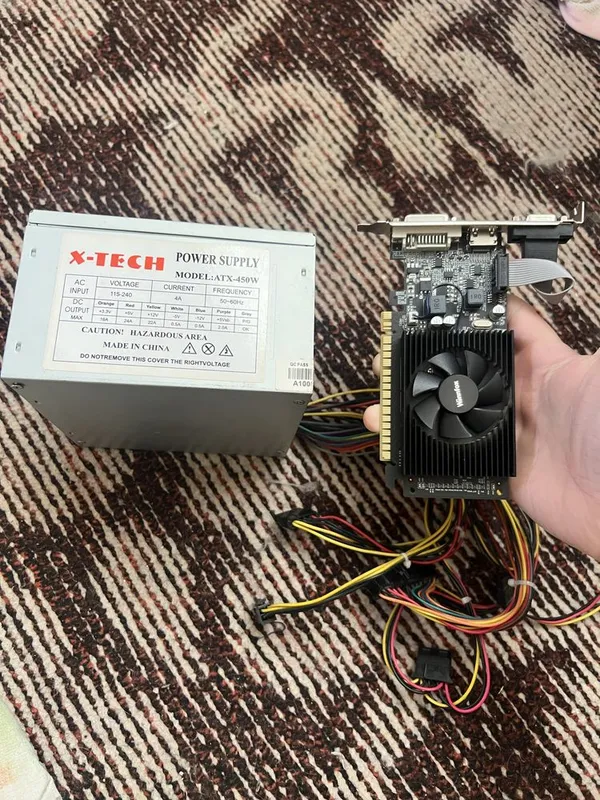 VideoKarta210 +Blok pitanya 450wat sotiladi 3 VideoKarta210 +Blok pitanya 450wat sotiladi 3