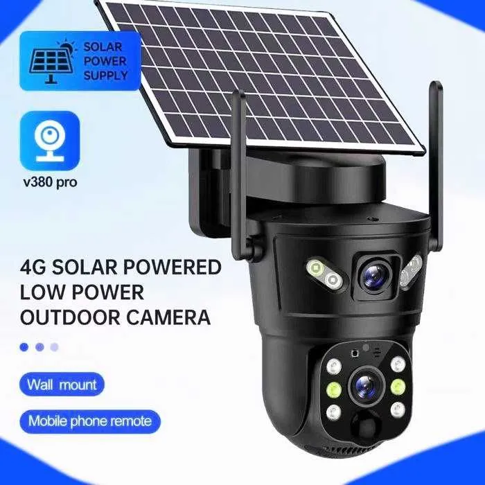 Quyosh panelli sim kartali kamera 4g Камера видеонаблюдения Солнечная — фото 1
