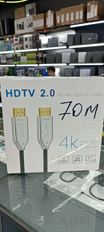 Скидка!Доставка! Hdmi кабель 70 метр / 4 k оптический ,original ,актив