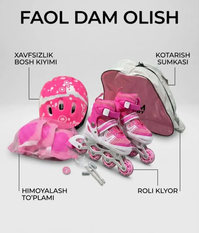 Bolalar va kattalar uchun rolikli konki