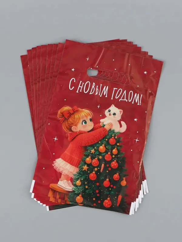 Sovg‘a paketlari, 10 dona to‘plam, 20 x 30 sm 6