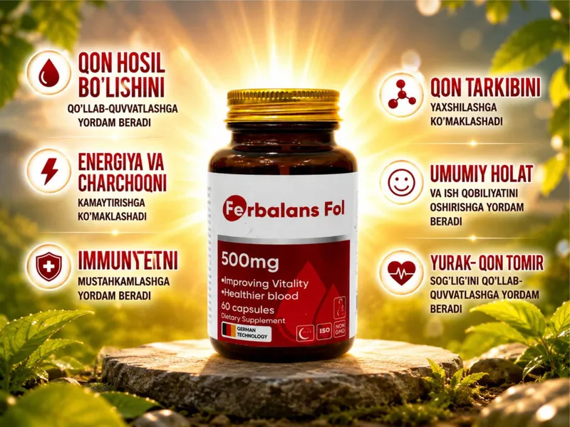 Ferbalans Fol 500ml 60 ta kapsula 2 Ferbalans Fol 500ml 60 ta kapsula 2