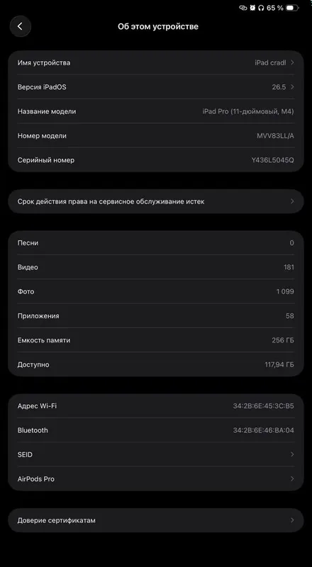 iPad Pro M4. 11” 256 GB wireless — фото 3 iPad Pro M4. 11” 256 GB wireless — фото 3