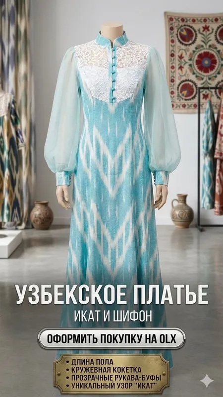 Замонавий Адрас Кўйлак / Миллий либослар сотилади. — фото 2