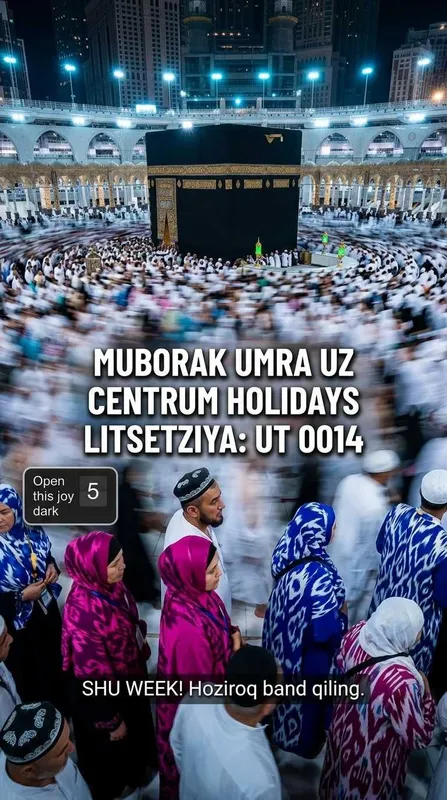 Centrum Holidays Umra Amallari Mirzo Ulugbek Muborak Umra Tur Paket 6