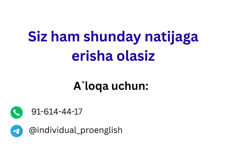 Online Ingliz tili va IELTS. Biz uchun sifat muhim! — фото 3