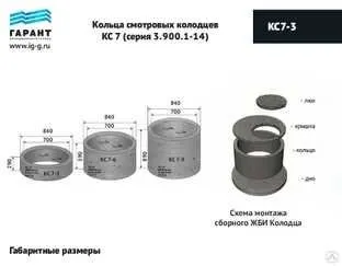 Калодец крышка днище ЖБИ бетон — фото 1