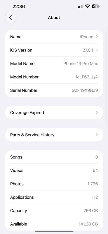Iphone 13 Pro Max, Graphite, 256GB 9