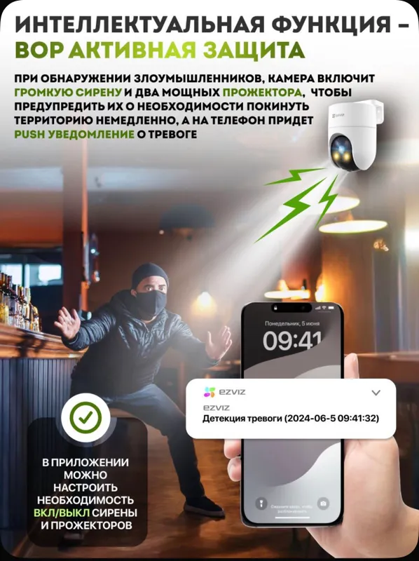 видеонаблюдения ezviz camera 360 градус 3
