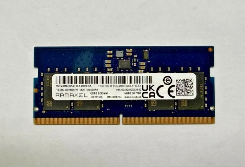 Ramaxel DDR5 12gb 4800mhz sodimm