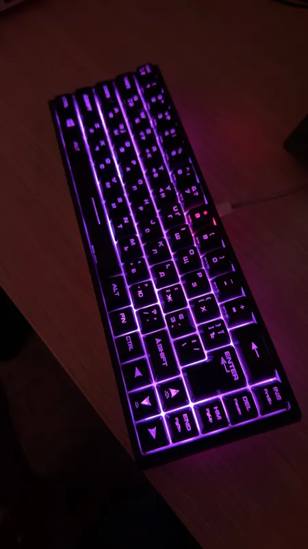 Клавиатура проводная 2E GAMING KG345 RGB 68key USB — фото 1