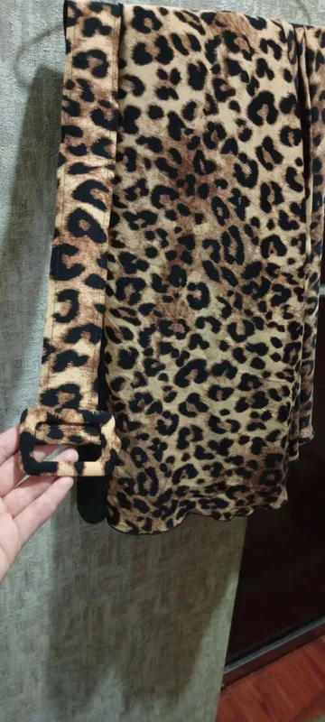 Zamonaviy leopard printli ayollar yubkasi 3