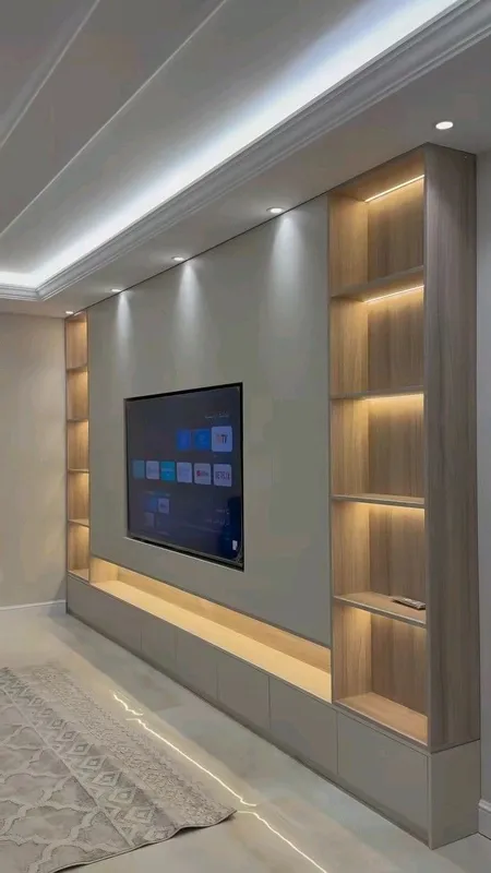 Под тв телевизор зона | TV zona mebel dekor stena panel — фото 4