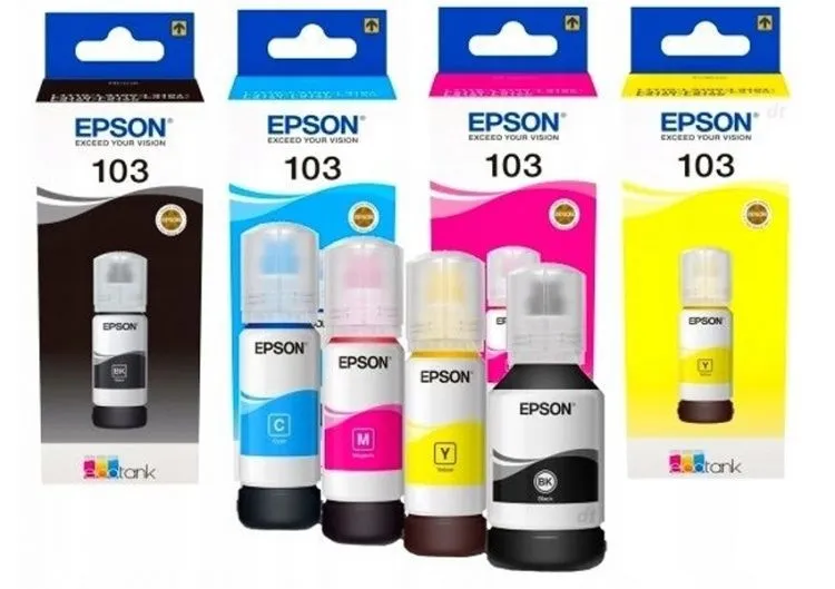 Краска Чернила Epson 103 4 цвета оригинал