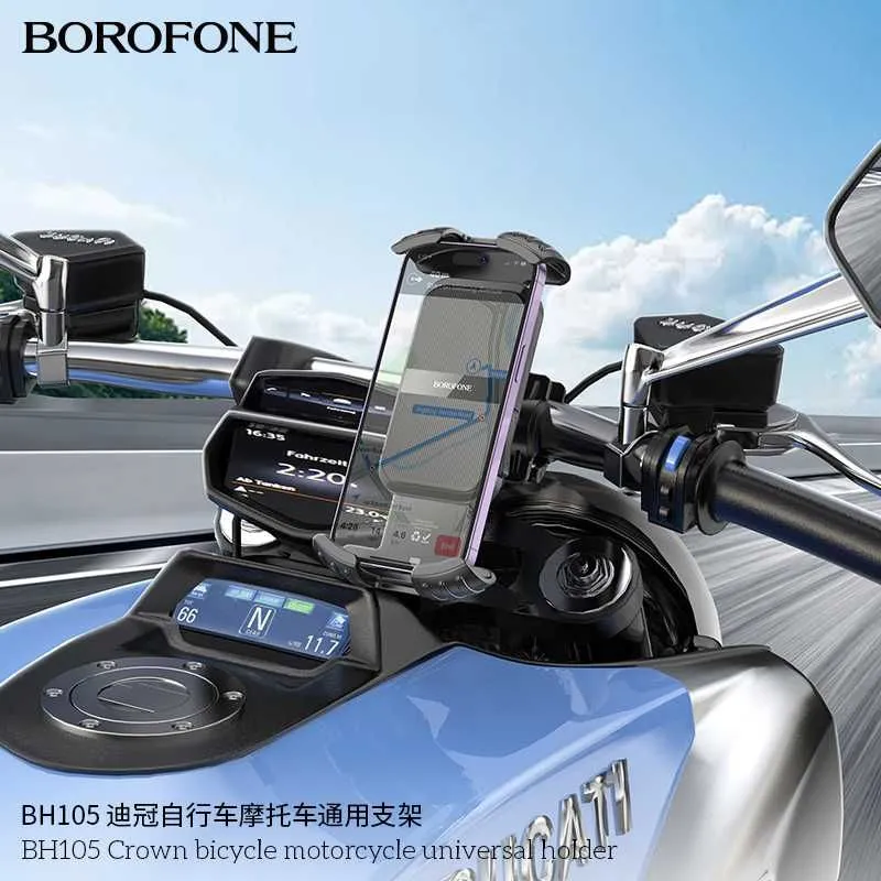 Borofone BH105 Crown Универсальный держатель для мотоцикла/ велосипеда 2 Borofone BH105 Crown Универсальный держатель для мотоцикла/ велосипеда 2