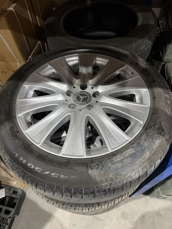 Mers w222 original diska va pirelli runflat balonlari sotiladi — фото 1