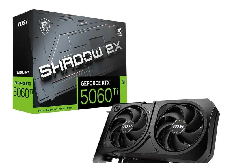 MSI Shadow GeForce RTX 5060 Ti 8GB GDDR7 1 MSI Shadow GeForce RTX 5060 Ti 8GB GDDR7 1