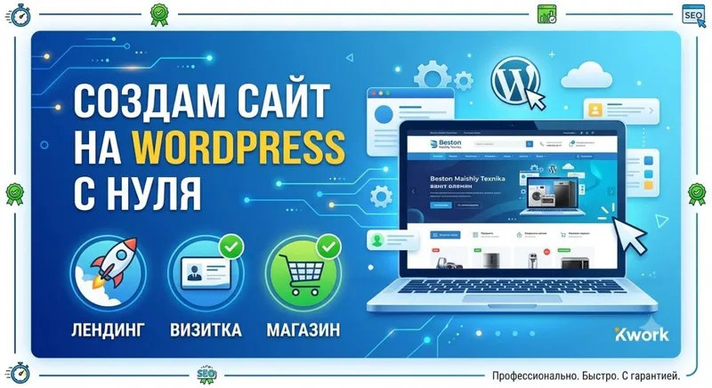 Создам профессиональный сайт на WordPress под ключ — фото 1