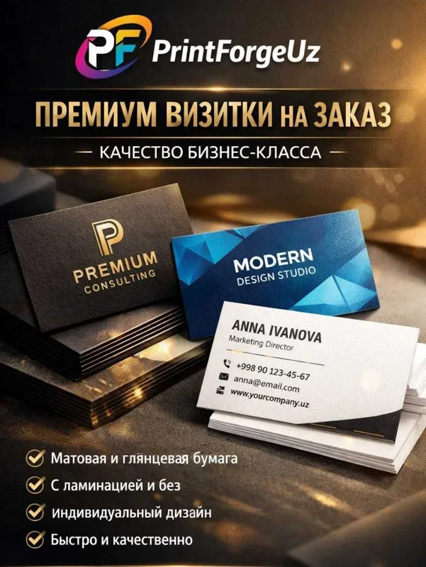 Визитки на заказ. Быстро и качественно