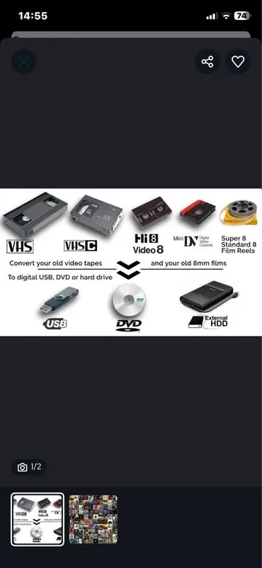 Оцифровка VHS -Mini DV - Hi 8 — фото 1