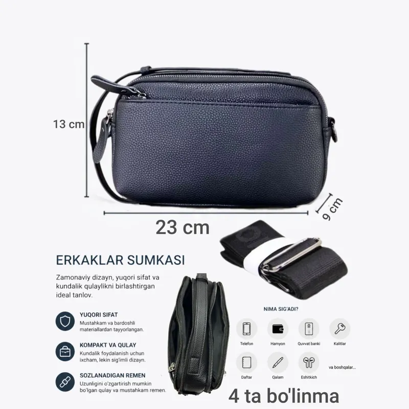 Barsetka erkaklar sumkasi. Барсетка сумка