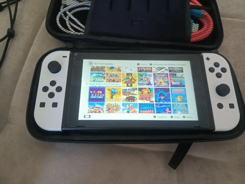 Nintendo Switch V2 +3 fleshka +oʻyinlar+garantiya — фото 3