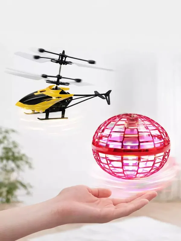Uchuvchi vertalyot + LED spinner to‘plam, pultli — фото 5