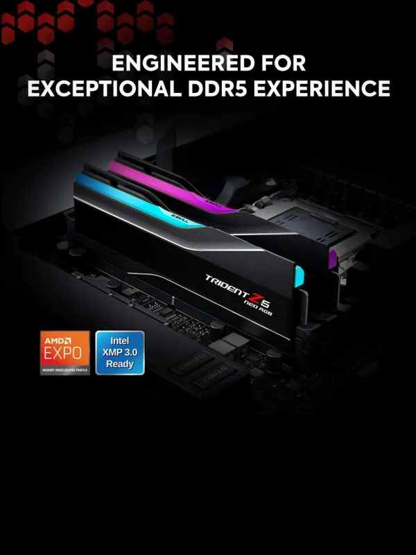 G.Skill Trident Z5 NEO RGB Black 32GB DDR5 (2x16GB) 6000MHz CL36 EXPO. 7