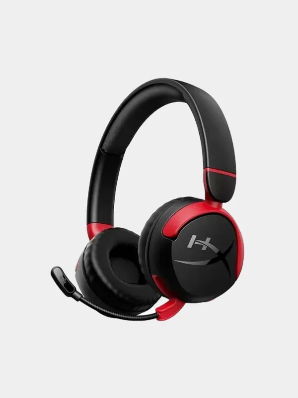 Игровые беспроводные наушники HyperX Cloud Mini (детские/подростковые), Bluetooth 5.3, черные — фото 1