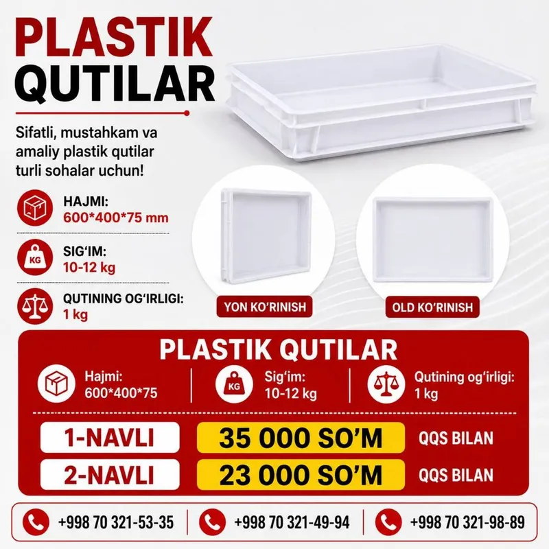 Plastik qutilar sotamiz! 6 Plastik qutilar sotamiz! 6