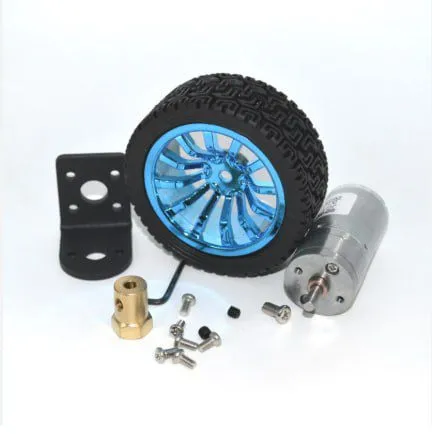 Мотор + колесо (пара) JGA25-370 12V 620RPM 1 Мотор + колесо (пара) JGA25-370 12V 620RPM 1
