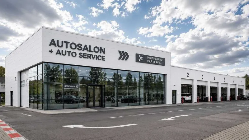Автосалон + Ангар 1480 м² + Автосервис | 27 Соток | Олмазор