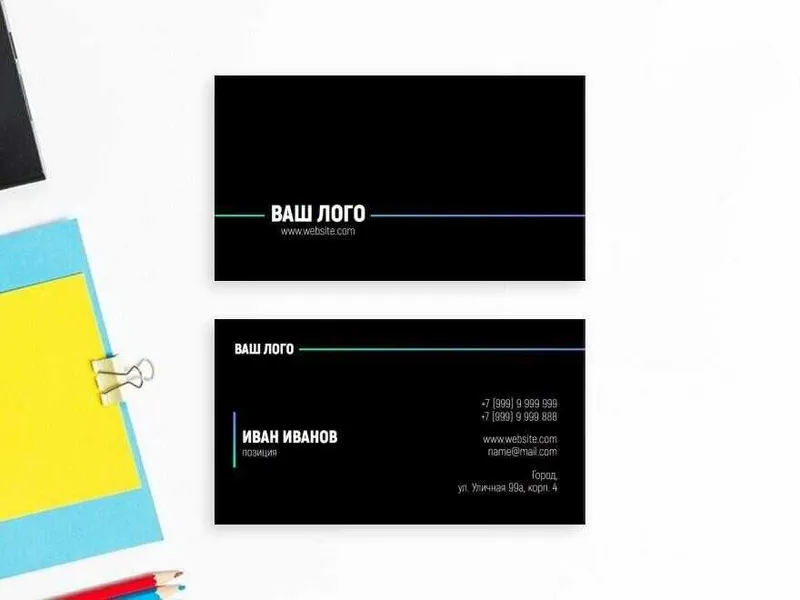 Sifatli vizitka kafolat bilan dizayn bepul — фото 2