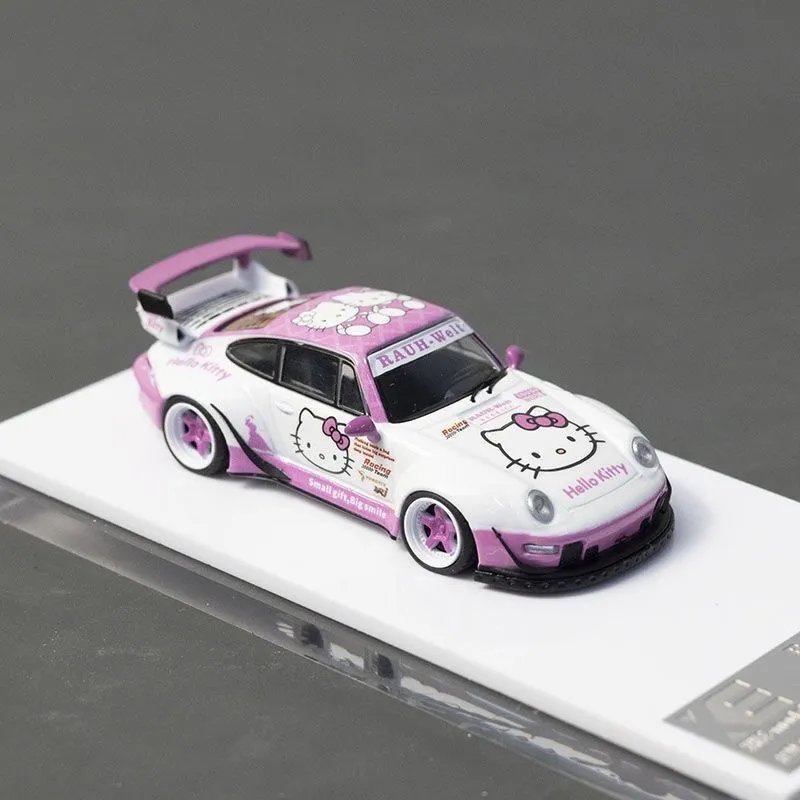 Porche 964 993 Hello Kitty / Машинка 1:64 масштаб — фото 1