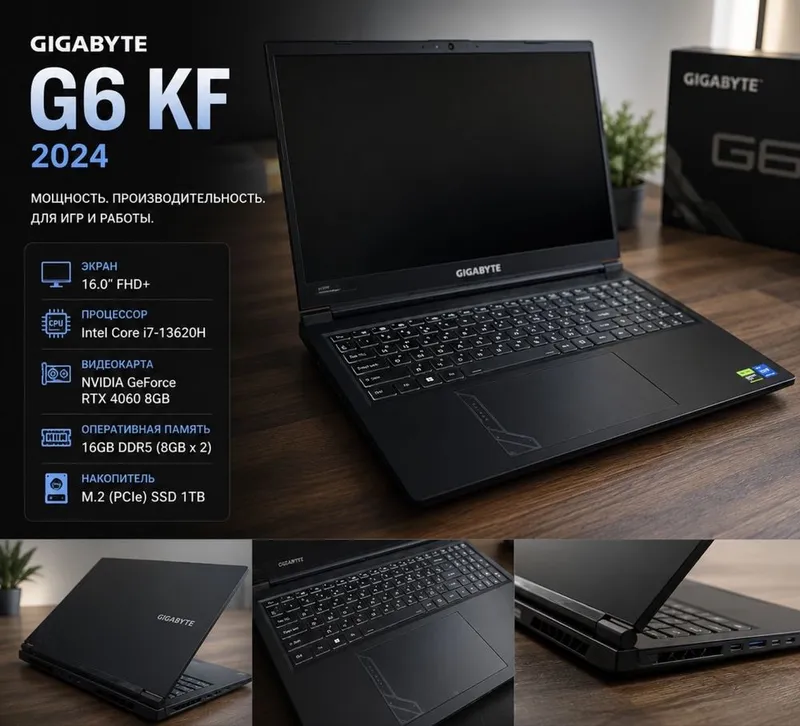 Ноутбук Gigabyte G6 kf